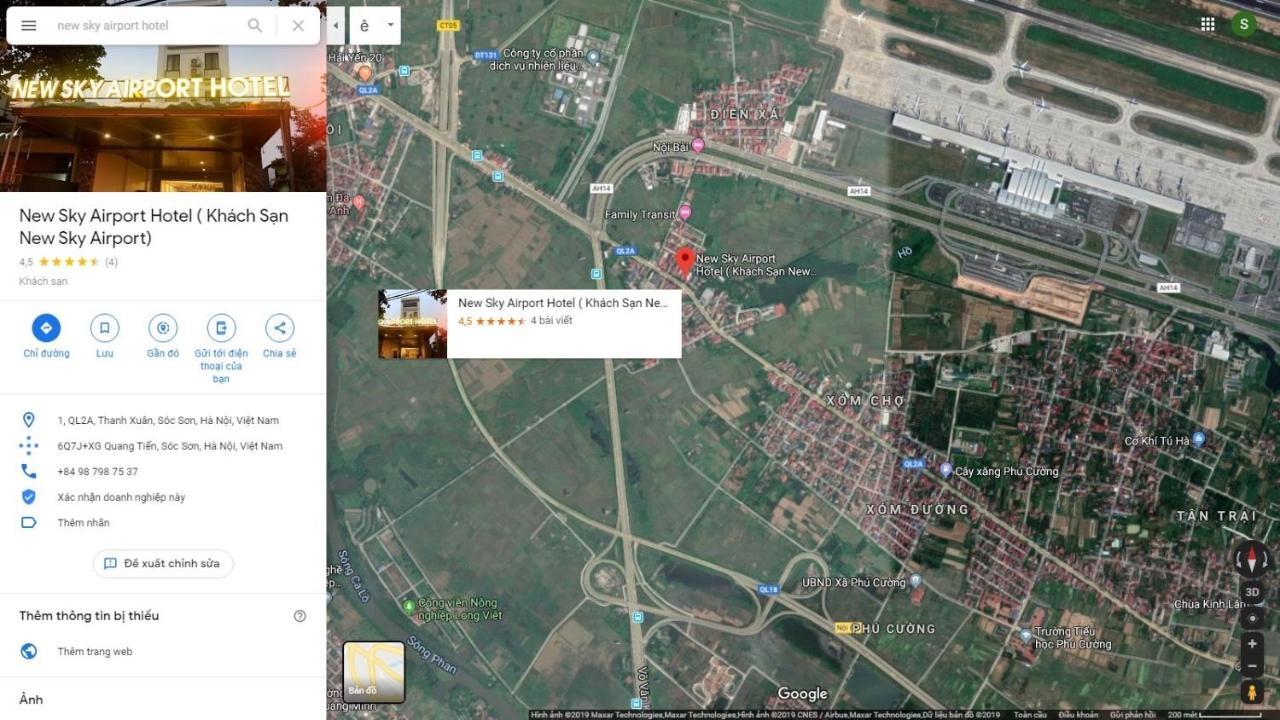 New Sky Airport Hotel Noi Bai Zewnętrze zdjęcie